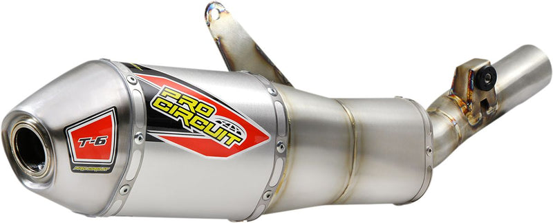 T-6 Stainless Slip-On Silencers For Honda CRF 450 R 2021-2023