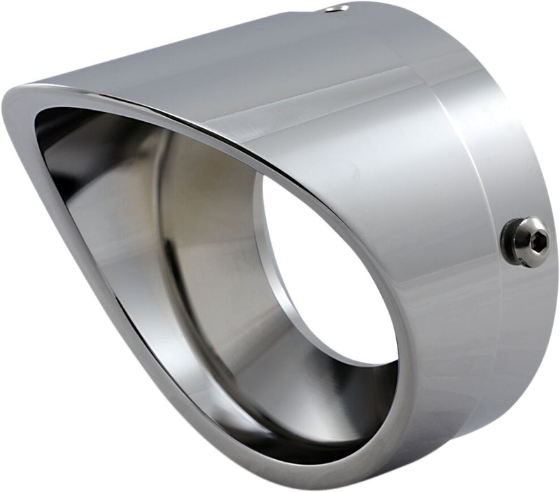 Scalloped Billet Exhaust Tip Chrome - 4 Inch