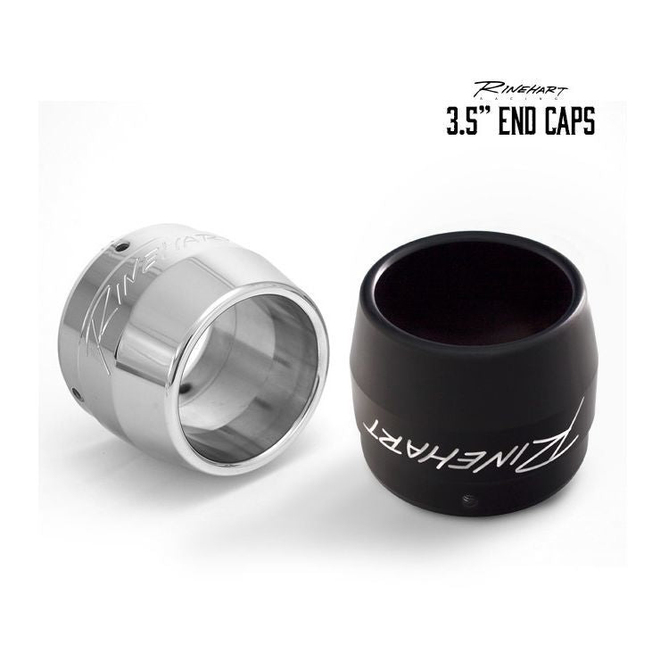 End Caps Standard 3-1/2 Inch Exhaust Black