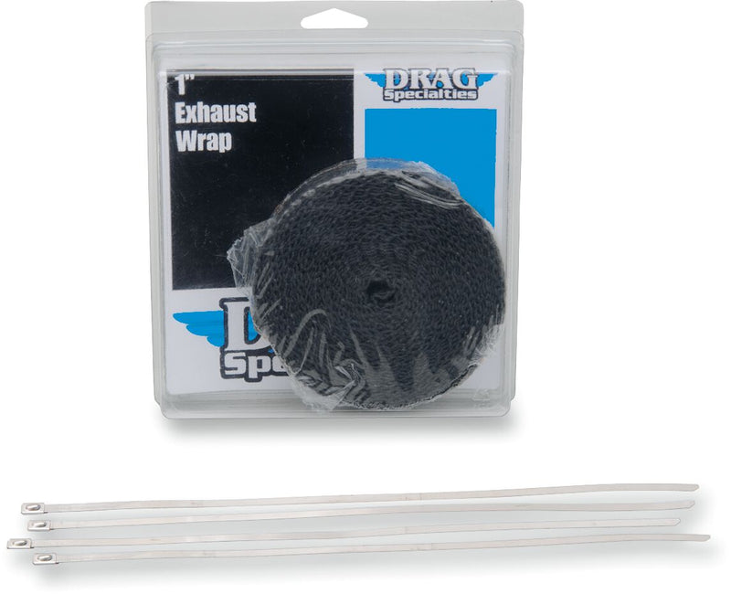 Exhaust Heat Wrap Kit Black - 1 x 25"