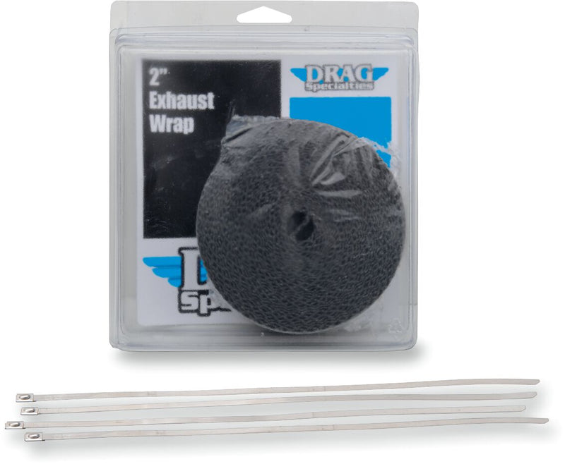Exhaust Heat Wrap Kit Black - 2 x 25"