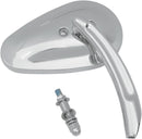 Billet Teardrop Right Mirror Chrome