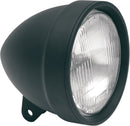 Headlight Die-Cast 5.75" Clear Lens Matt Black