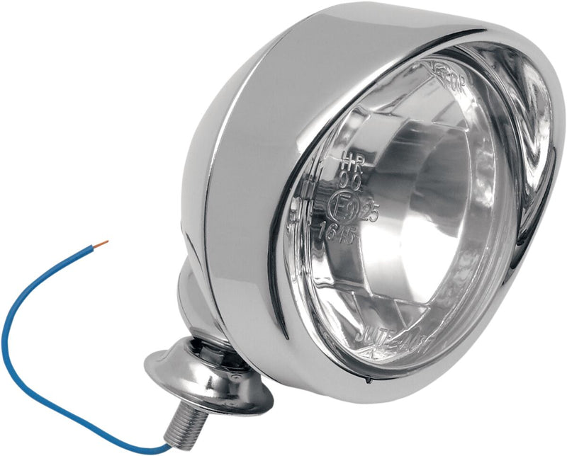 Spotlight 4" Stud-Mount Clear Lens With Visor Chrome