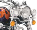 Steel Lightbar Spotlight Kit Chrome For Yamaha XV 1600 A 1999-2003