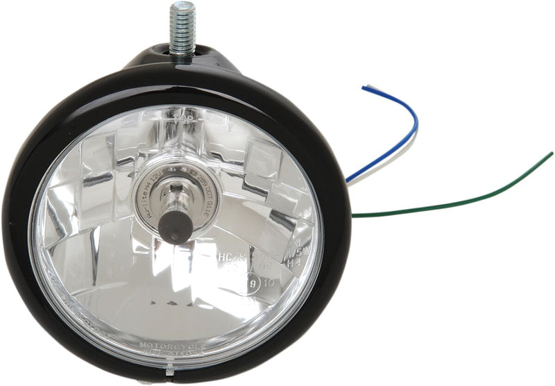 Headlight Assembly 5.75" Top Mount Black