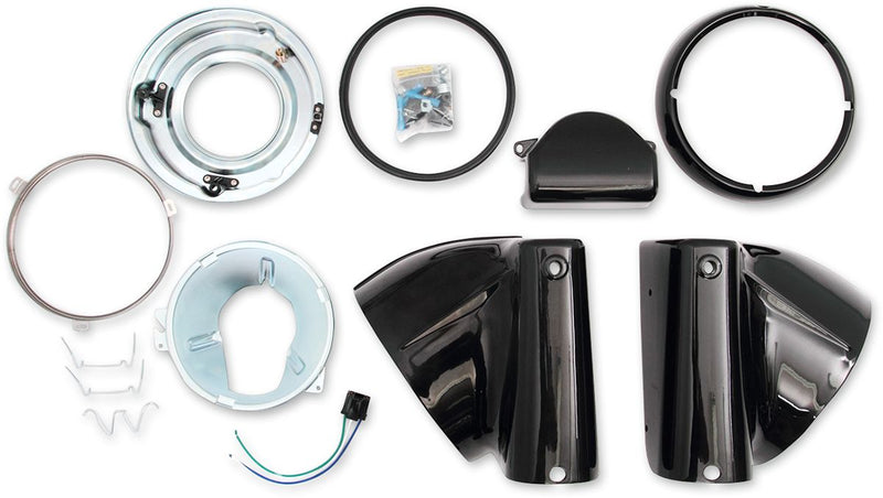 Headlight Nacelle Kit For 7” Headlight Black