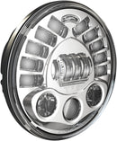 Pedestal Mount LED Adaptive 2 Headlight Chrome - 7 Inch