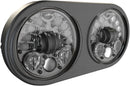 Adaptive 2 LED Dual Headlights Black - 5.75 Inch