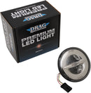 Headlight 7" With Mounting Ring Reflector 12V LED Chrome For Harley Davidson FLHR 1690 2014