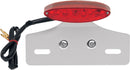 Mini LED Cat Eye Taillight With License Plate Mount Red