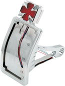 Side Mount Maltese Cross LED Taillight And License Plate Mount