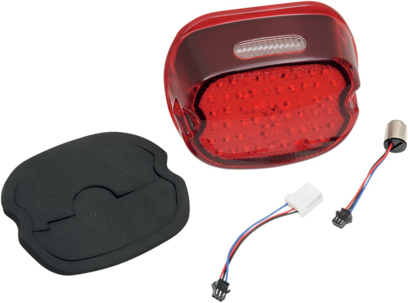 Taillight Low-Profile LED Red Lens With Top Taglight