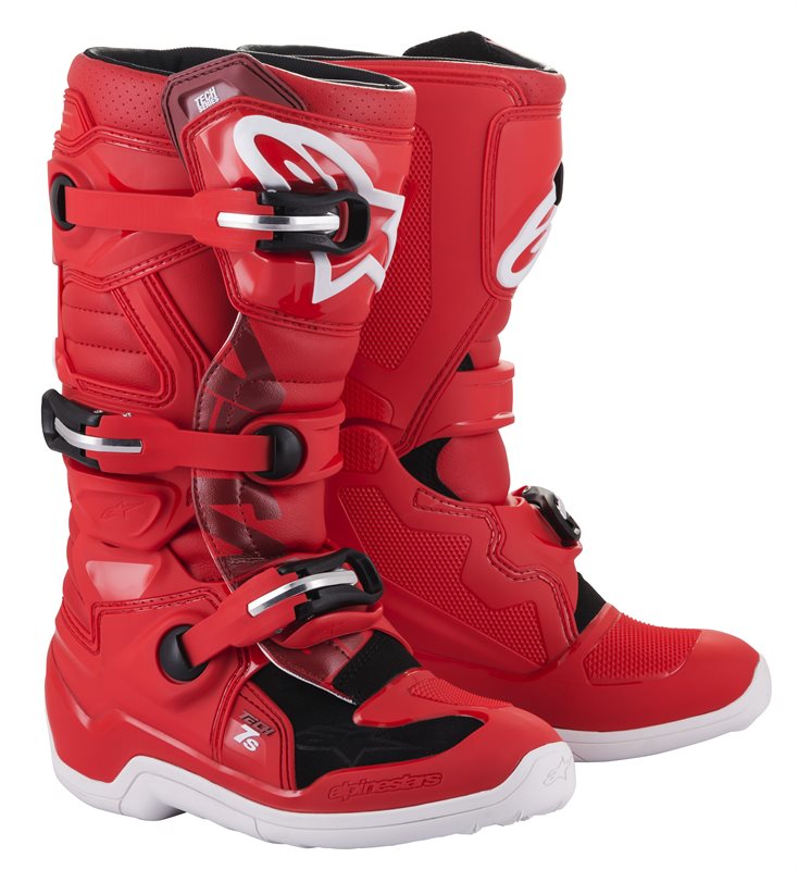 Youth Tech 7 S Off-Road Boots Red