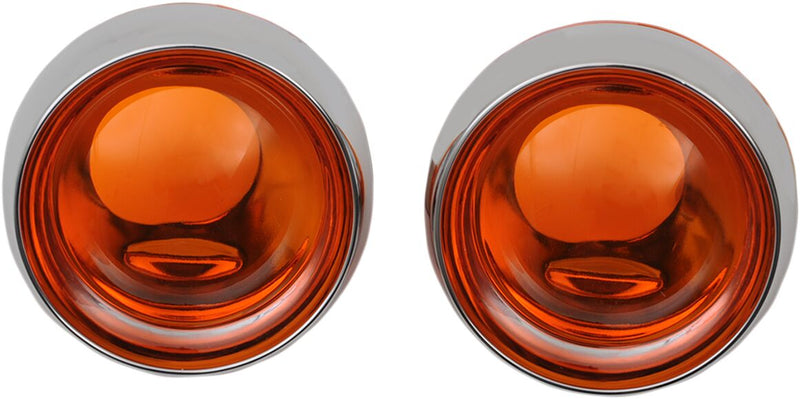 Deep Dish Bezels With Amber Lenses