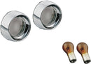 Deep Dish Bezels With Smoke Lenses & Amber Bulbs