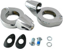 Turn Signal Fork Clamps Chrome - 39 MM
