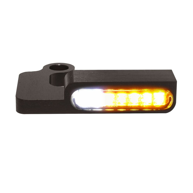 Handlebar Mounting LED Blinkers With Position Light Black For Harley Davidson FXDB 1690 2014