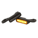 Handlebar Mounting LED Blinkers Amber / Black For Harley Davidson FLHR 1750 2017-2019