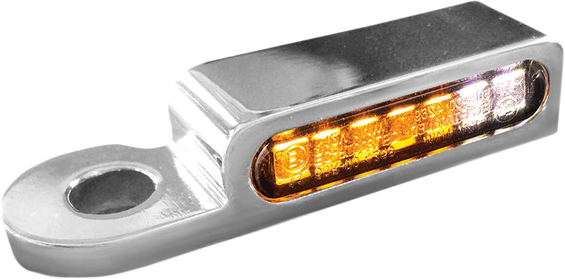 Handlebar Mounting LED Blinkers With Position Light Chrome Tring