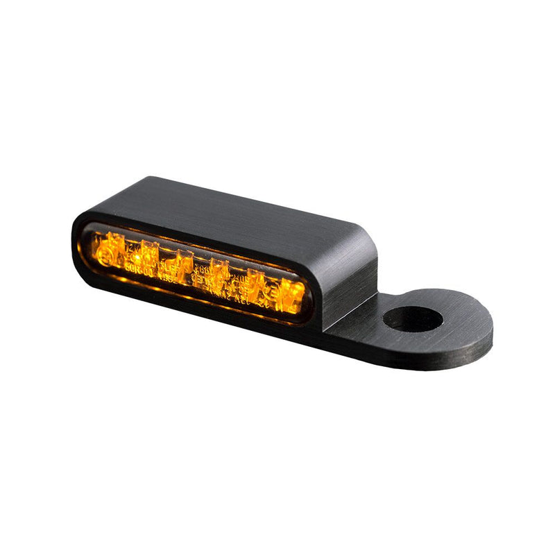 Handlebar Mounting LED Blinkers Amber / Black For Harley Davidson FLS 1690 2015-2016 HBTSS14