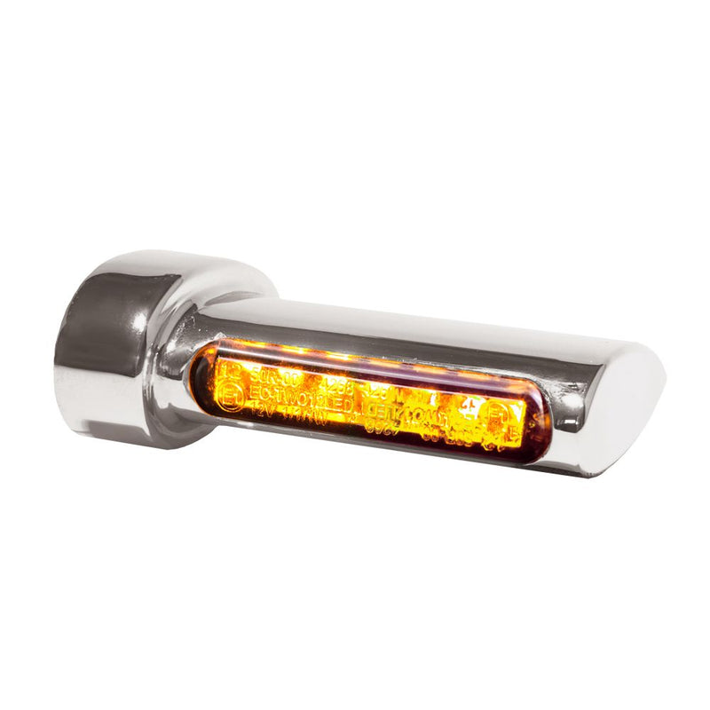 Winglets Turn-Signal Fender LED Amber / Chrome