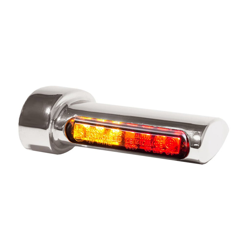 Winglets Fender LED Turn Signals 3-in-1 Chrome