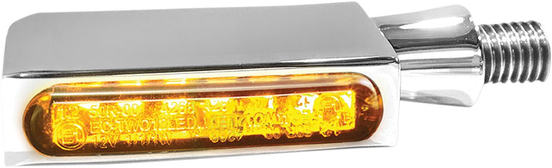 Turn-Signal Blokk-Line LED Amber / Chrome