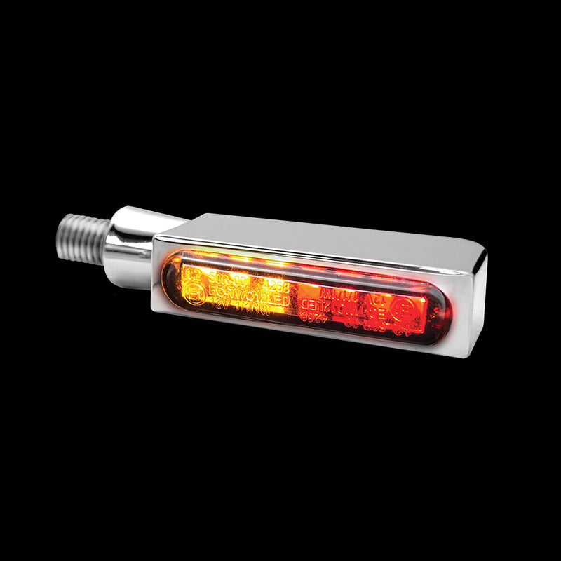 Turn-Signal 3-In-1 Blokk-Line LED With Position Light Chrome