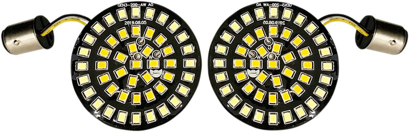 Front Dual Ring Turn Signal Inserts For Harley Davidson FLSTC 1340 1997