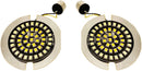 Front Dual Ring Turn Signal Inserts For Harley Davidson FLSTC 1340 1998