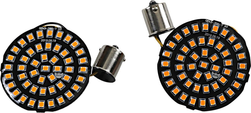 LED Turn Signal Inserts Amber For Harley Davidson FLSTC 1340 1999