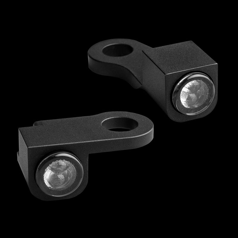 NANO Series Handlebar Turn Signals Black For Harley Davidson XL 1200 C 2014-2016 HBTSNXL14