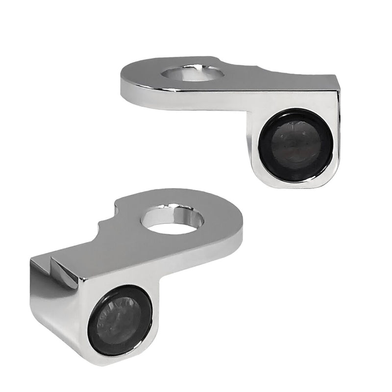 NANO Series Handlebar Turn Signals Chrome For Harley Davidson VRSCA 1130 2002-2006 HBTSNVRS02C