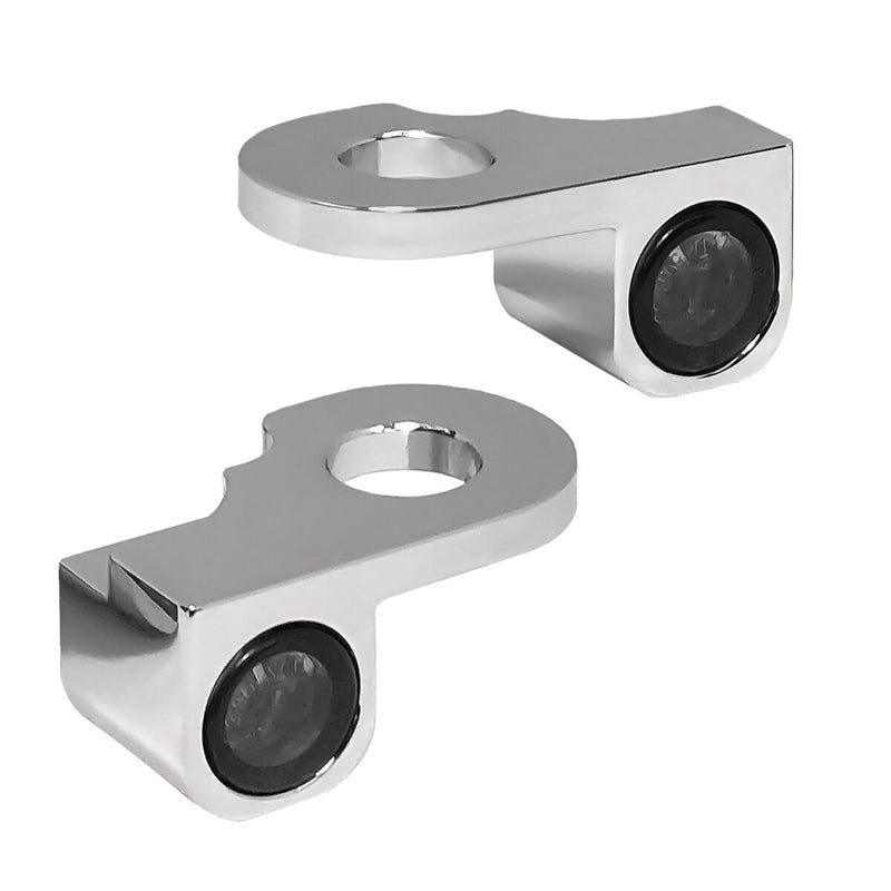 NANO Series Handlebar Turn Signals Chrome For Harley Davidson FLHRSE3 1800 2007 HBTSNCVO02C