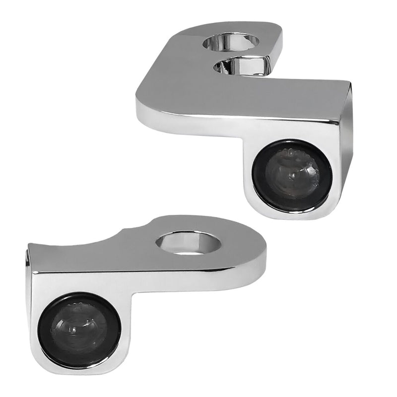 NANO Series Handlebar Turn Signals Chrome For Harley Davidson XL 1200 C 1996-1998 HBTSNXL03C