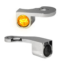 NANO Series Handlebar Turn Signals Chrome For Harley Davidson FLHR 1584 2009-2011 HBTSNFLH0913CPL