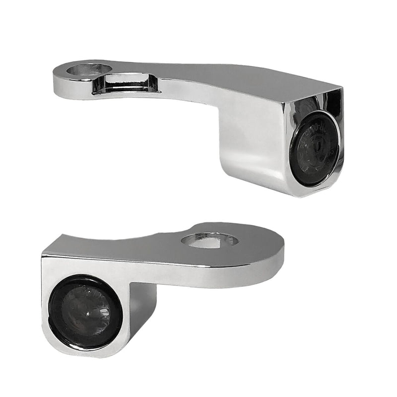 NANO Series Handlebar Turn Signals Chrome For Harley Davidson FLHR 1750 ABS 2021-2022 HBTSNFLH21C