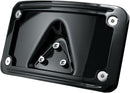 Curved Laydown License Plate Frame Black