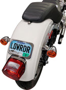 License Plate Mount Large Radius Chrome