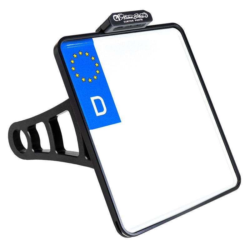 License Plate Holder 3-in-1 Chrome For EU Countries