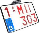 Belgium License Plate With Taillight