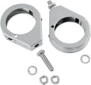 Turn Signal Fork Clamps Chrome - 49mm