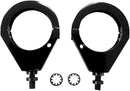 Turn Signal Fork Clamps Black - 49mm