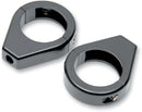 Turn Signal Fork Clamps Black - 41mm