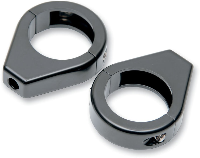 Turn Signal Fork Clamps Black - 41mm