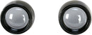 Deep Dish Bezels For Bullet Turn Signals Smoke Lens Black Bezel