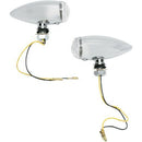 Chrome Smooth Bullet LED Clear Marker Light