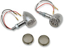 LED Mini Deuce Marker Light Kit Chrome / Red