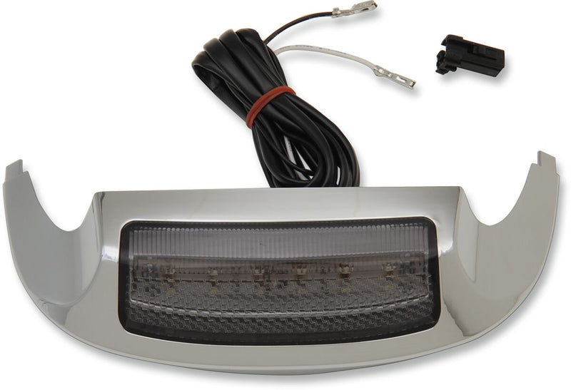 LED Front Fender Tip Light Chrome / Smoke / White For Harley Davidson FLHR 1690 2015